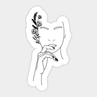 Flower Goddess Sticker